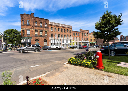 Queen Street im Central Business District von Charlottetown, Prince Edward Island, Kanada Stockfoto