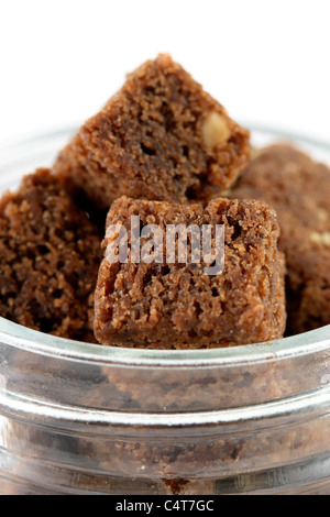 frische herrlich feucht Brownies mit einem tief fudgy Schokoladenaroma Stockfoto