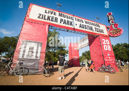 Austin City Limits Music Festival Haupttor - ACL Stockfoto