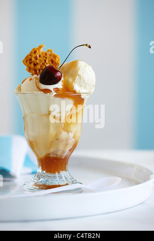 Eisbecher Stockfoto