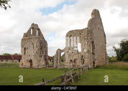 Die Ruinen der Skelettteile Priorat gegründet ca. 1117 durch Robert De La Haye Lord of Halnaker Nr Chichester West Sussex UK Stockfoto