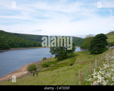 Ladybower Vorratsbehälter, Derbyshire, England, UK. Stockfoto
