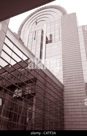 Gebäude des Europäischen Parlaments, Brüssel, Belgien Stockfoto