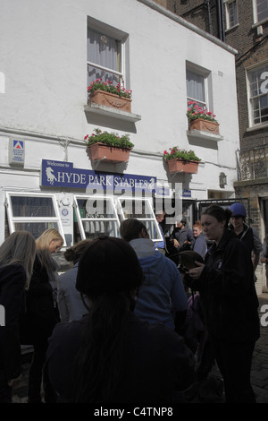 Londons berühmten Hyde Park Stables in Bayswater. Stockfoto