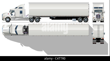 Semi-LKW Stockfoto