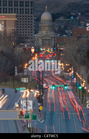 Idaho State Capitol Capitol Blvd in Boise Ende 2008 nachschlagen Stockfoto