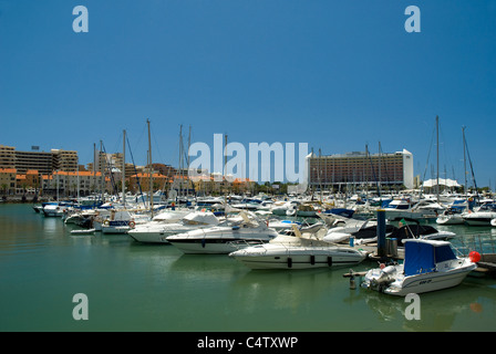Die Marina in Vilamoura, Portugal Stockfoto