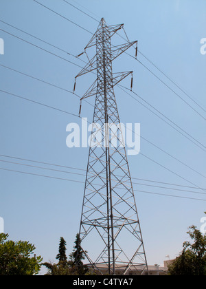 Eine Übertragung Turm-Strommasten Stockfoto
