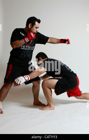 ultimative Kämpfer training Stockfoto