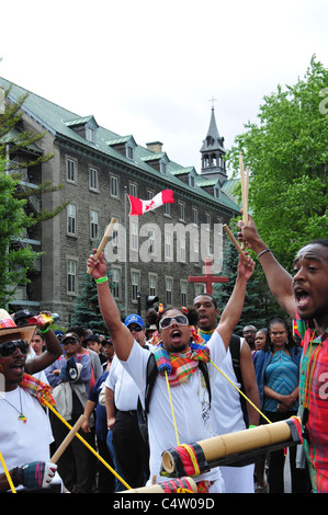 Karibik-Parade Carifete Montreal Kanada Stockfoto