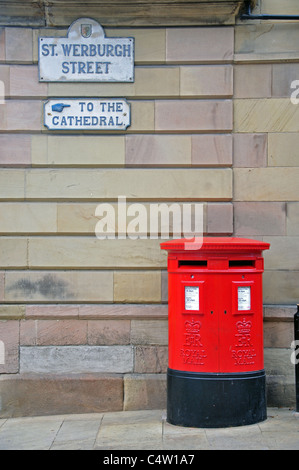 St Werburgh Street, Chester, Cheshire, England, Vereinigtes Königreich Stockfoto