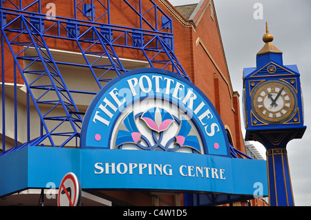 Die Töpfereien Großbritannien Shopping Centre, Marktplatz, Hanley, Stoke-on-Trent, Staffordshire, England, Stockfoto