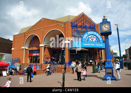 Die Töpfereien Großbritannien Shopping Centre, Marktplatz, Hanley, Stoke-on-Trent, Staffordshire, England, Stockfoto