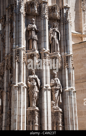 Teil der Kathedrale La Giralda in Sevilla, Spanien Stockfoto