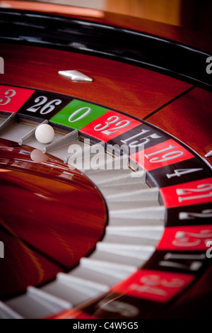 Europäischen Casino-Roulette-Rad Stockfoto