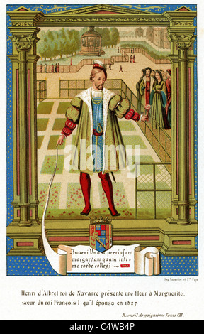 Heinrich II. von Navarra (Henri d ' Albret) 1503-1555 war der älteste Sohn von Johann III. von Navarra und Katharina i. von Navarra Stockfoto