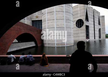 Das Parlamentsgebäude in Dhaka, Bangladesch Stockfoto