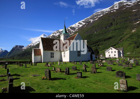 Früher ist die "Alte" Kirche in Norwegen Skandinavien Stockfoto