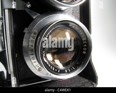 Mamiya C330 Professional film Reflex Camera Base-Kamera viel Gebrauch von Profis in den 80er Jahren Stockfoto