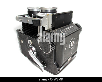 Mamiya C330 Professional film Reflex Camera Base-Kamera viel Gebrauch von Profis in den 80er Jahren Stockfoto