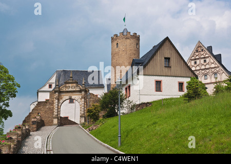 Burg Scharfenstein, Sachsen | Scharfstein Burg, Sachsen Stockfoto