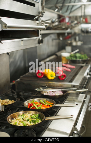 USA, New York State, New York City, Essen in Großküchen Stockfoto