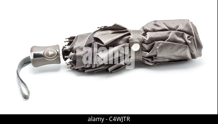 geschlossenen grauen Dach isoliert auf weißem Hintergrund Stockfoto