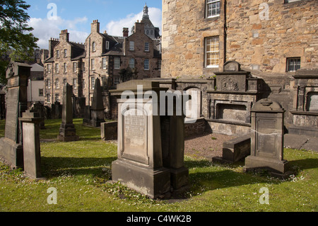 Schottland, Edinburgh. Historischen Greyfriars Friedhof. Stockfoto