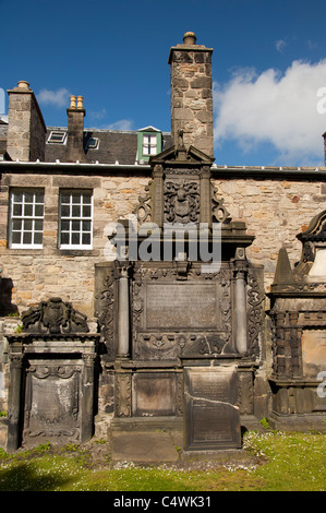 Schottland, Edinburgh. Historischen Greyfriars Friedhof. Stockfoto