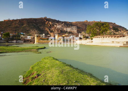 Bundi Palast und Taragarh (Sterne Fort), Bundi, Rajasthan, Indien Stockfoto