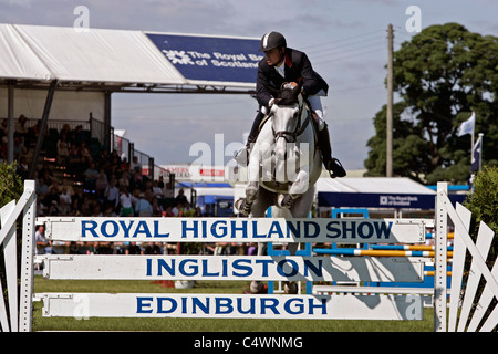 Springreiten an der Royal Highland Show, Ingliston, Edinburgh Stockfoto