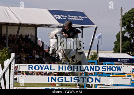 Springreiten an der Royal Highland Show, Ingliston, Edinburgh Stockfoto