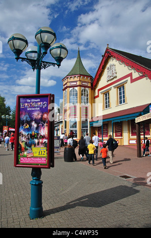 Towers Trading Company store, Alton Towers Themenpark Alton, Staffordshire, England, Vereinigtes Königreich Stockfoto