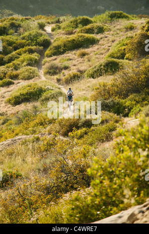 USA, California, Laguna Beach, Mountain-Biker unterwegs Stockfoto