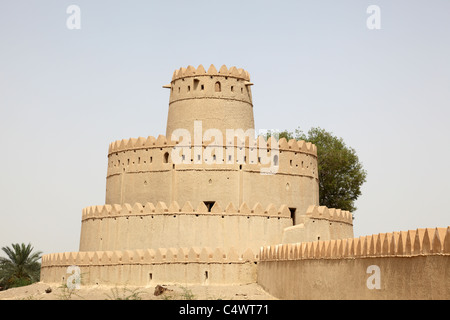 Al Jahili Fort in Al Ain, Emirat Abu Dhabi, Vereinigte Arabische Emirate Stockfoto