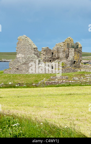 Jarlshof prähistorische und nordische Siedlung, Sumburgh Shetlandinseln subarktischen Inseln Schottland Großbritannien Europa Stockfoto