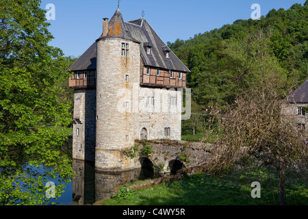 Château de Carondelet Burg, 13. Jahrhundert, Crupet, Assesse, Namur Provinz Hennegau, Belgien, Europa Stockfoto