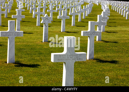 Henri-Chapelle amerikanischen Friedhof und Denkmal amerikanischen Soldatenfriedhof in Henri-Chapelle, Belgien Stockfoto