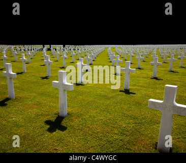 Henri-Chapelle amerikanischen Friedhof und Denkmal amerikanischen Soldatenfriedhof in Henri-Chapelle, Belgien Stockfoto