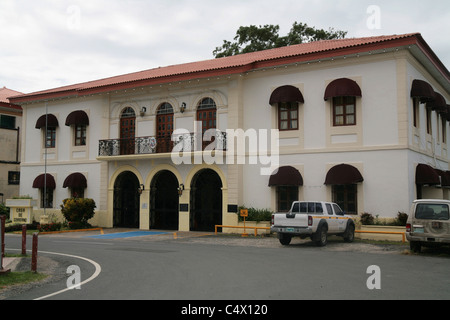 Ansicht des Büros der Stadtverwaltung in Penonomé City, Provinz Coclé, Panamá. Stockfoto