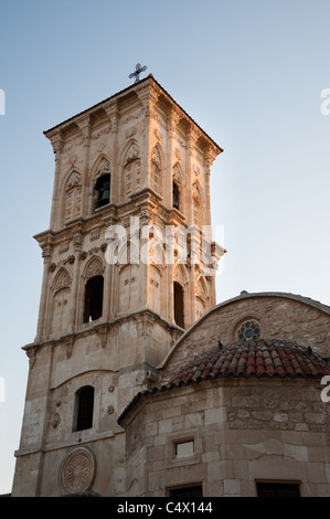 Der Glockenturm der Kirche des Heiligen Lazarus in Larnaca, Zypern. Stockfoto