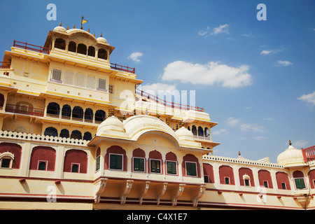 Chandra Mahal, Stadtschloss, Jaipur, Rajasthan, Indien Stockfoto