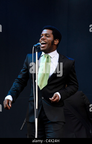 Vintage Mühe spielt Hard Rock Calling, Hyde Park, London auf Samstag, 25. Juni 2011. Stockfoto