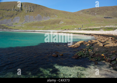 Schottland, St. Kilda Islands, äußeren Hebriden. Historischen Insel von Hirta, das größte in den Schären. Stockfoto