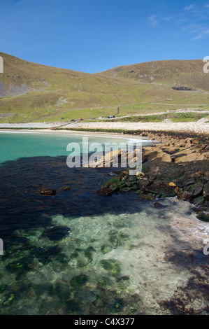 Schottland, St. Kilda Islands, äußeren Hebriden. Historischen Insel von Hirta, das größte in den Schären. Stockfoto