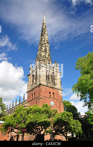 St. Marien Kirche, Str. Marys Platz, Shrewsbury, Shropshire, England, Vereinigtes Königreich Stockfoto