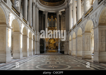 Die königliche Kapelle im Schloss Versailles bei Paris, Frankreich Stockfoto