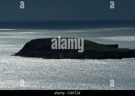 Blick vom Sumbrough Head bedrohlichen Himmel Shetland Süden subarktisch Archipel Schottland UK Festland Stockfoto