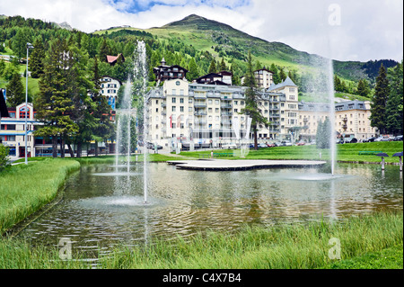 Arabella Sheraton Hotel Seehof in Davos Schweiz Stockfoto