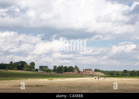 Kinder spielen in der Sonne am Bradgate Park, Leicestershire. Stockfoto